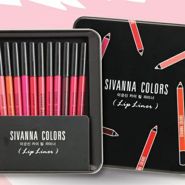 son cây bút chì Sivanna Color Lip Liner - chính hãng Thái Lan [Siêu rẻ- siêu lỳ- siêu đẹp]
