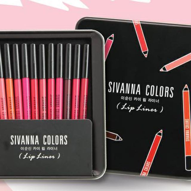 Son cây bút chì Sivanna Color Lip Liner - CAM KẾT CHÍNH HÃNG Thái Lan [Siêu rẻ- siêu lỳ- siêu đẹp]