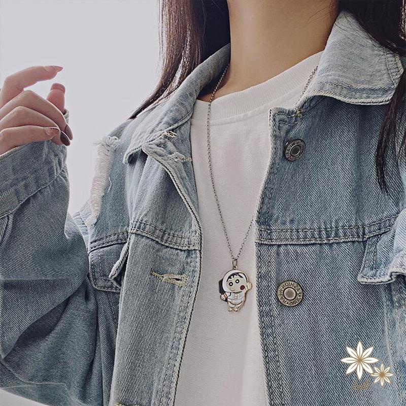 【Kifli】 Vòng cổ Mặt Hợp Kim Hình Động Vật Hoạt Hình Nhỏ Giọt