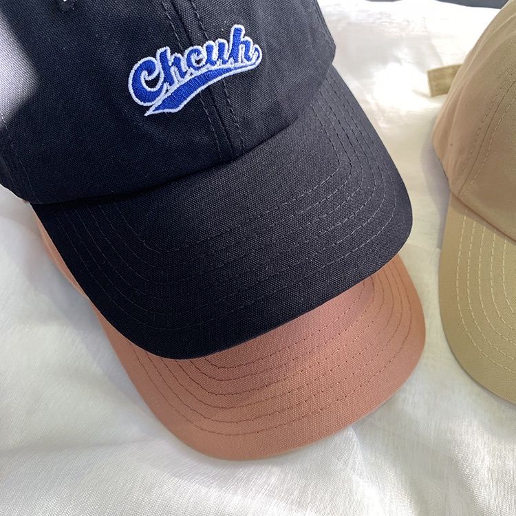 Mũ Lưỡi Trai Mềm Thêu Chữ Thời Trang Mùa Hè Cho Cặp Đôi