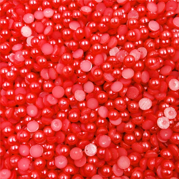 Set 100-20 Hạt Ngọc Trai Giả 6-10mm Tự Trang Trí Móng Tay Thời Trang