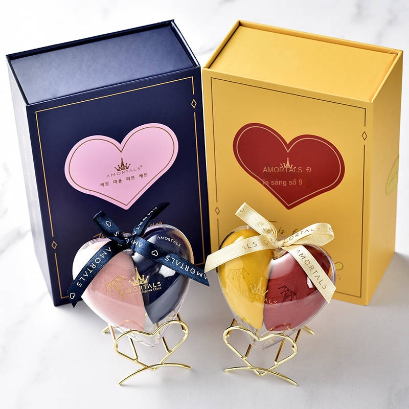 Trứng trang điểm bằng gỗ chính hãng Hàn Quốc Ultra Soft Không ăn bột Sponge Air Đệm 2 Gói 3 Gói kết hợp Puff khô và ư | BigBuy360 - bigbuy360.vn