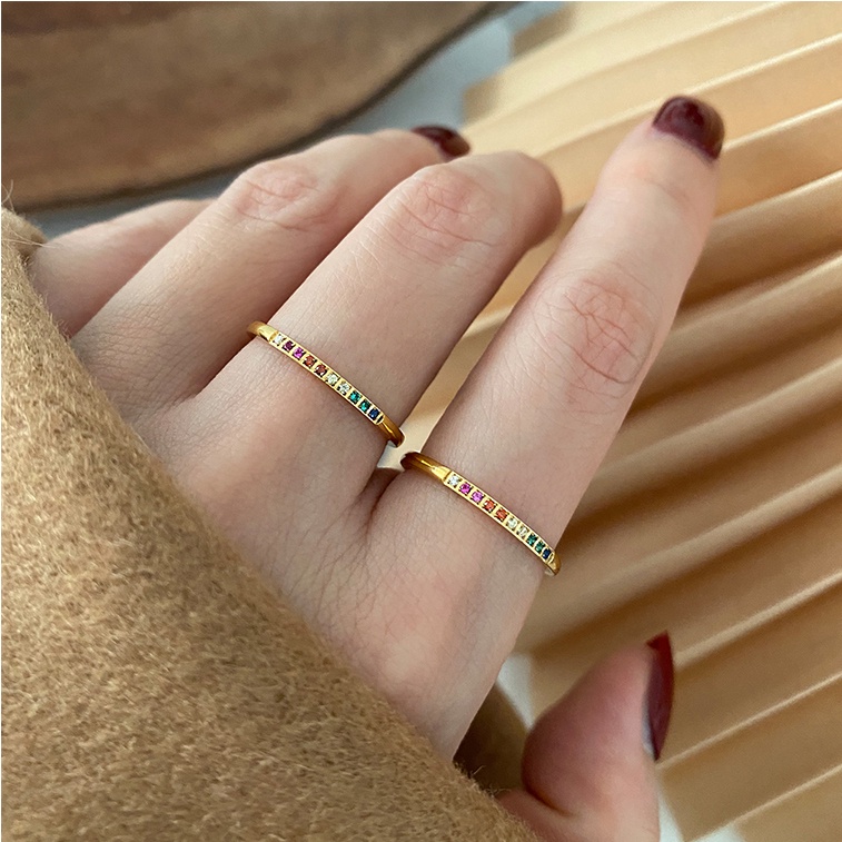 Nhẫn Hình Ngôi Sao Mặt Trời Đính Đá Zircon Thời Trang Cho Nữ