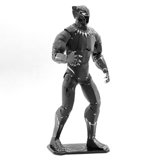 Mô hình lắp ráp kim loại 3d black panther 16cm