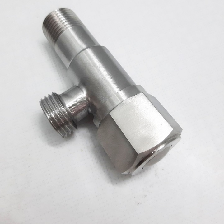 Van F van chia nước cho vòi xịt vệ sinh và bồn cầu. Giảm áp chia bòn cầu INOX SUB 304