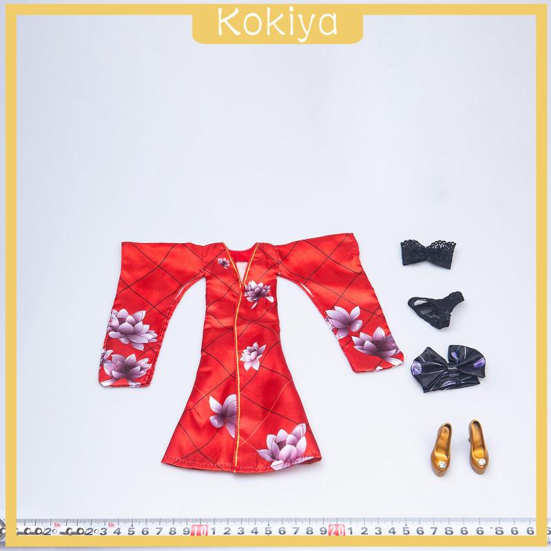 Mô hình trang phục Kimono Nhật Bản cho búp bê 12"
