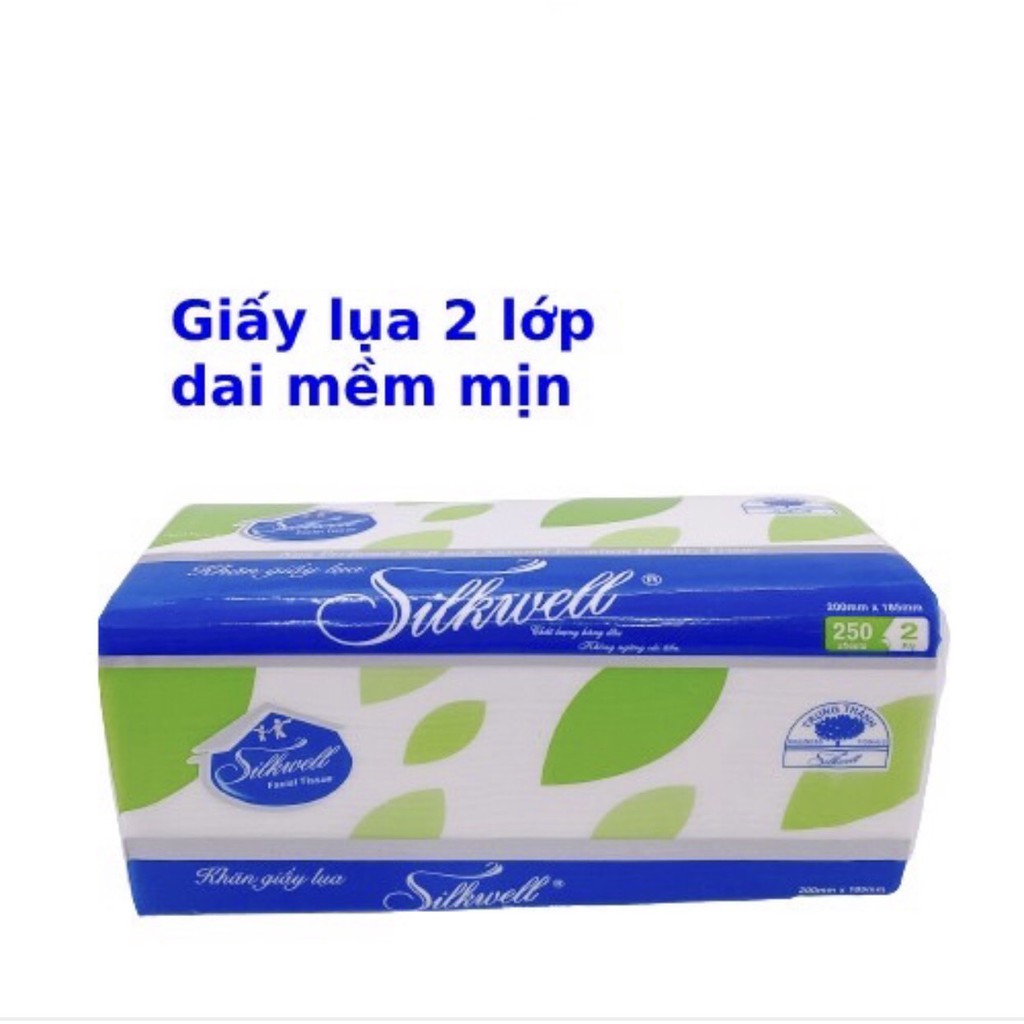 Khăn giấy lụa rút Silkwell 280 tờ