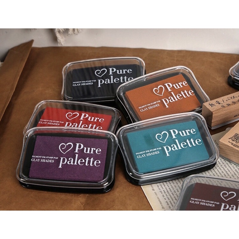 Hộp mực đóng dấu, in vân tay cao cấp Pure Palette