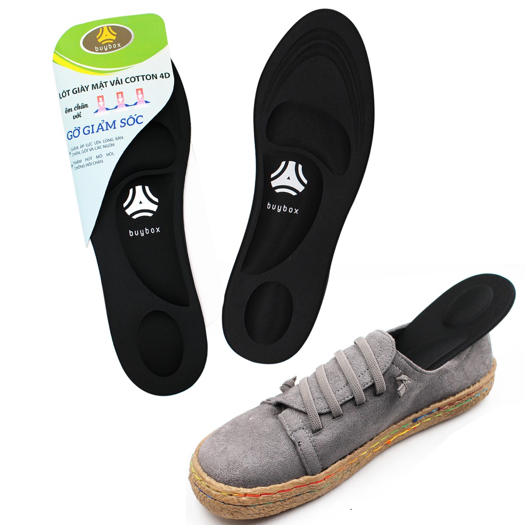Lót giày thể thao 4D có gờ chống sốc giảm mỏi gang bàn chân - buybox thumbnail