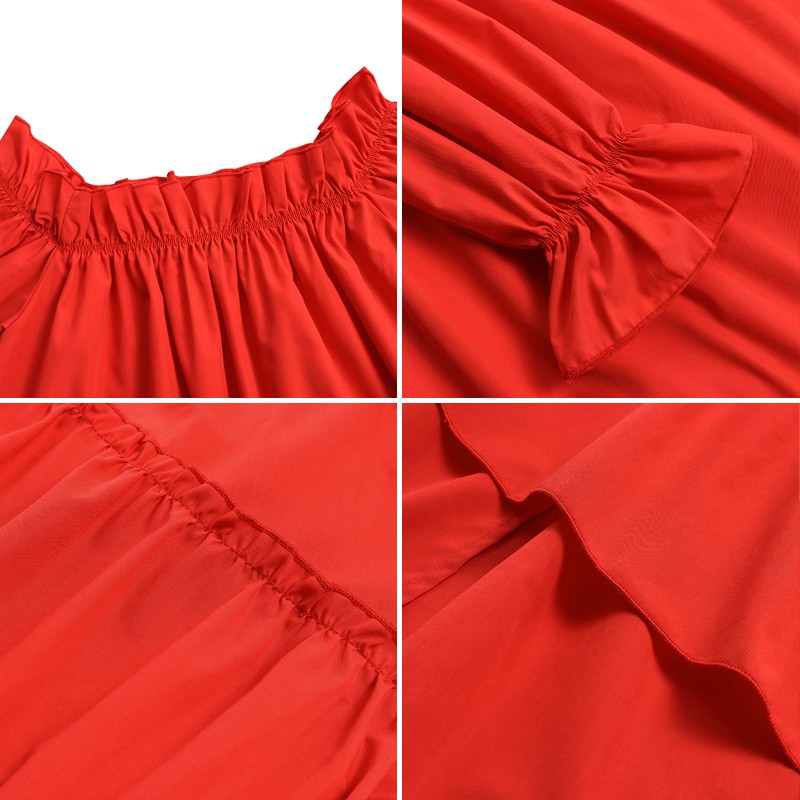 VONDA Women Long Sleeve Off Shoulder Sexy Party Ruffled Long Dress | BigBuy360 - bigbuy360.vn