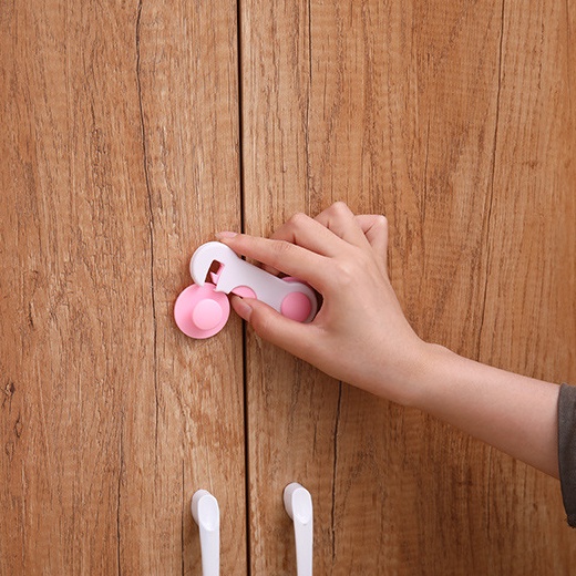 Khóa chốt cửa tủ lạnh - Khóa tủ quần áo - Khóa tủ nhựa an toàn cho bé