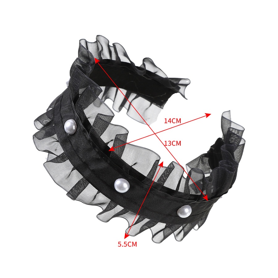 Băng Đô Vải Lưới Phối Ngọc Trai Thời Trang Hàn Quốc Cho Nữ