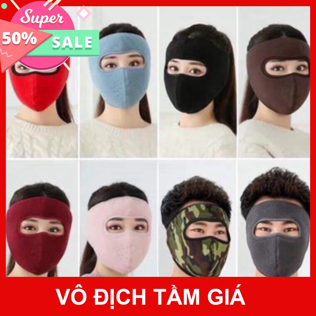 D57 Khẩu trang che kín mặt lót nỉ | BigBuy360 - bigbuy360.vn