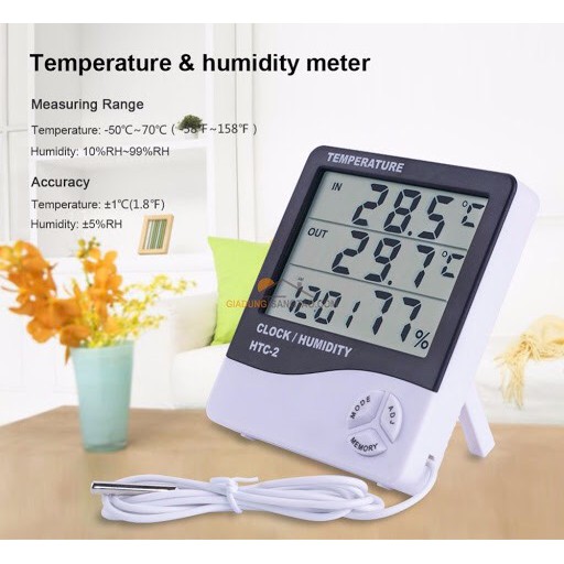 Đồng hồ thông minh đo nhiệt độ và độ ẩm