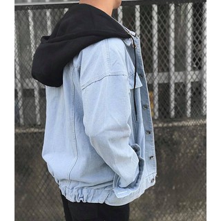 Áo khoác Jeans có mũ [Ảnh thật]