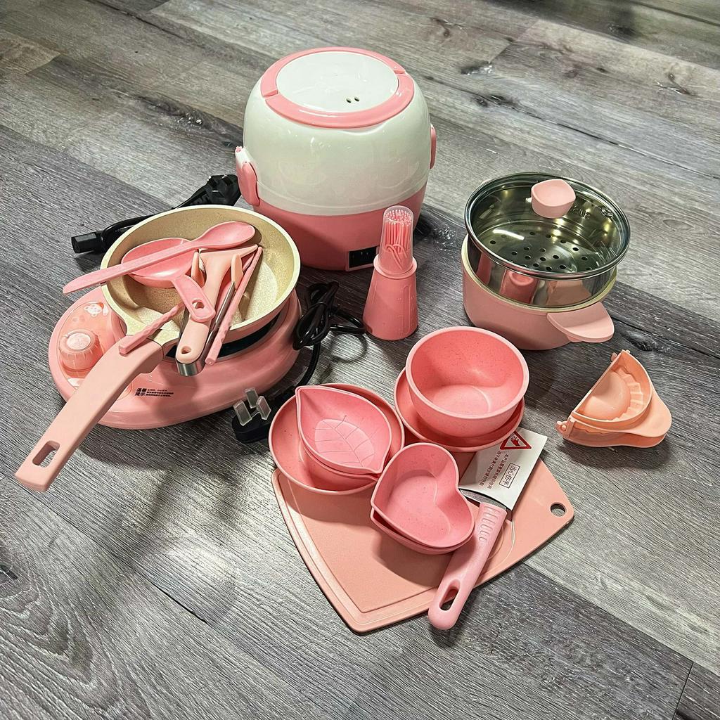 Bộ dụng cụ nấu ăn thật cho bé BABY PLAZA SET 41 MÓN