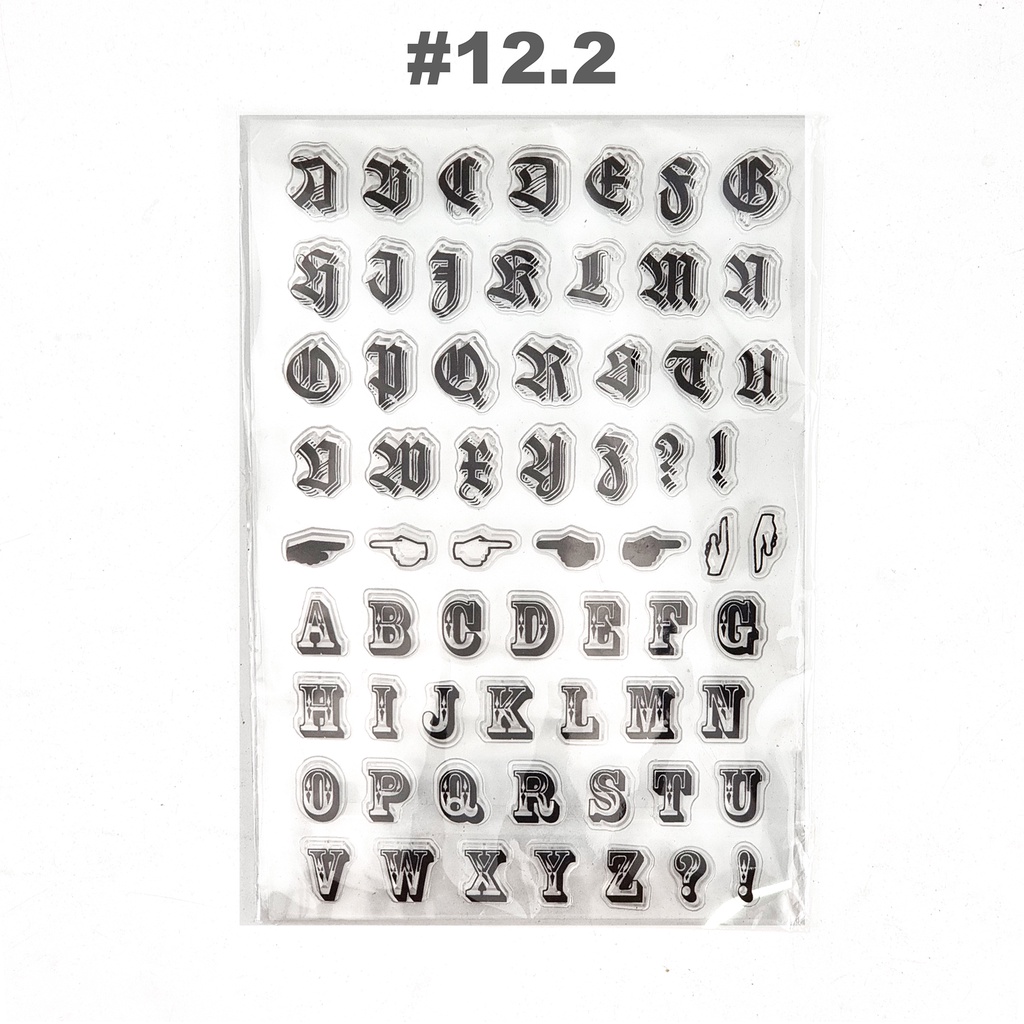 Stamp chủ đề Vintage trang trí sổ tay, scrapbook, planner,... [ 12 ]