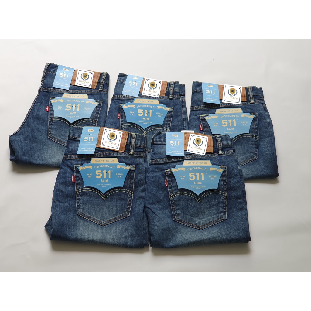 Quần Short Jeans nam Quần đùi nam Levis 511 màu xanh đơn giản