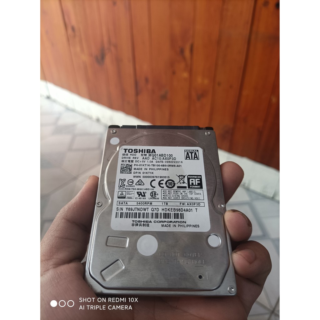 Ổ cứng HDD Toshiba 1Tb SATA3 5400rpm