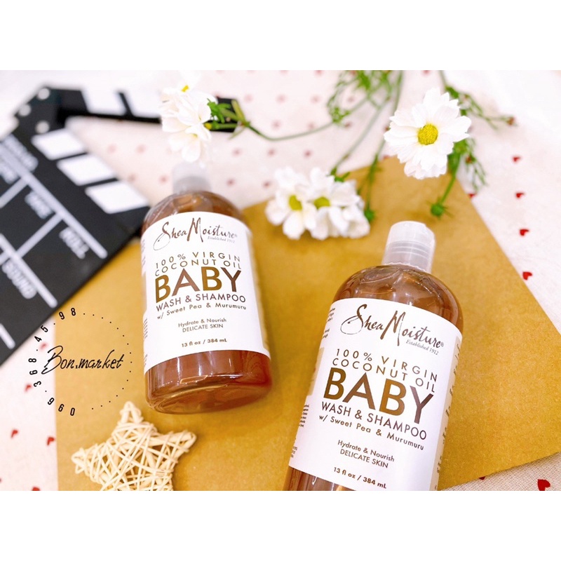 [ Có sẵn ] Sữa tắm gội baby shea mỹ cho bé từ sơ sinh