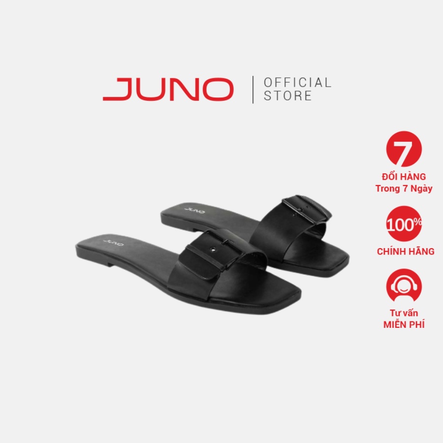 Dép Bệt Nữ Quai Ngang 1cm JUNO Mũi Vuông SD01095