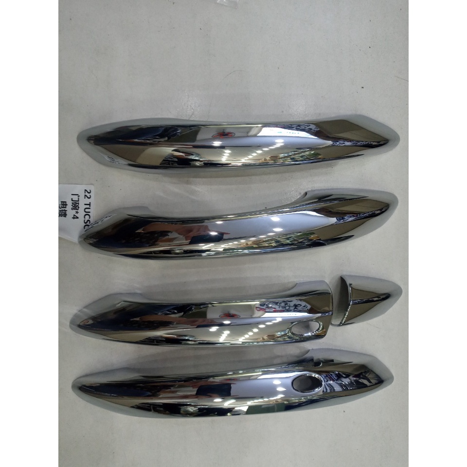 Ốp Tay Cửa Và Hõm Cửa Xe Hyundai Tucson 2022 2023 Mạ Crom Cao Cấp Chống xước tay cửa làm đẹp cho xe