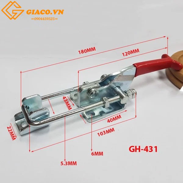 Sập nhanh GH431 tổng dài 18cm.