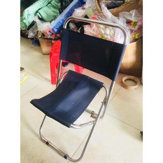 Ghế inox gập tiện lợi có 2 size trung và lớn