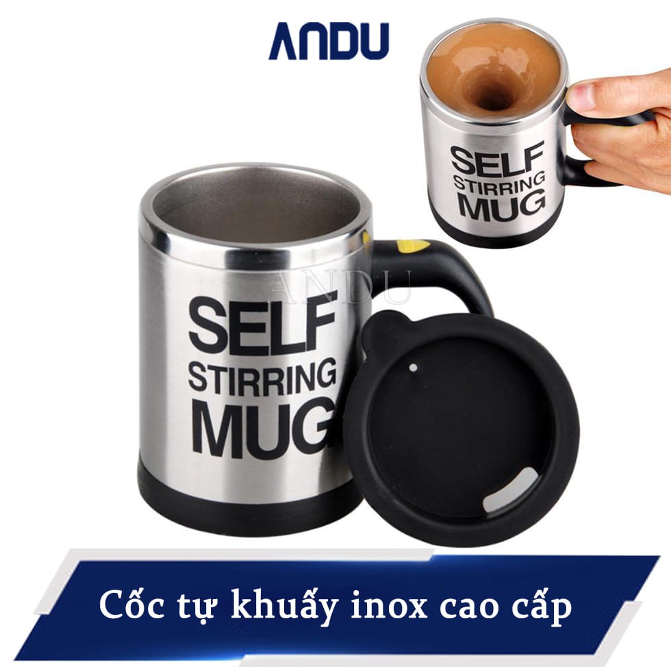 Ly Pha Cà Phê Tự Động Self Stirring Mug Không Cần Khuấy Cao Cấp