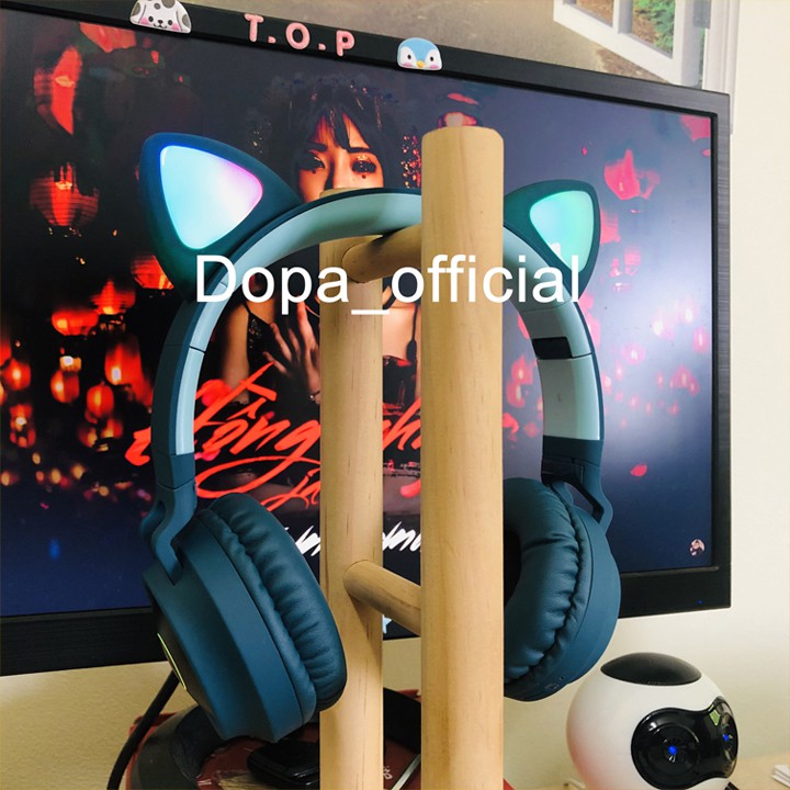 Tai nghe mèo bluetooth Goden House cao cấp, headphone tai mèo đáng yêu có mic chống ồn hiệu quả bảo hành 12 tháng. | BigBuy360 - bigbuy360.vn