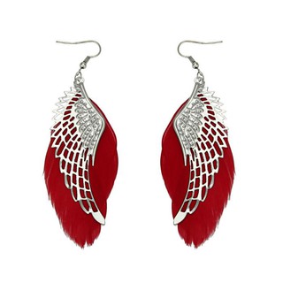 Khuyên tai dáng dài hình đôi cánh thiên thần phong cách Bohemian