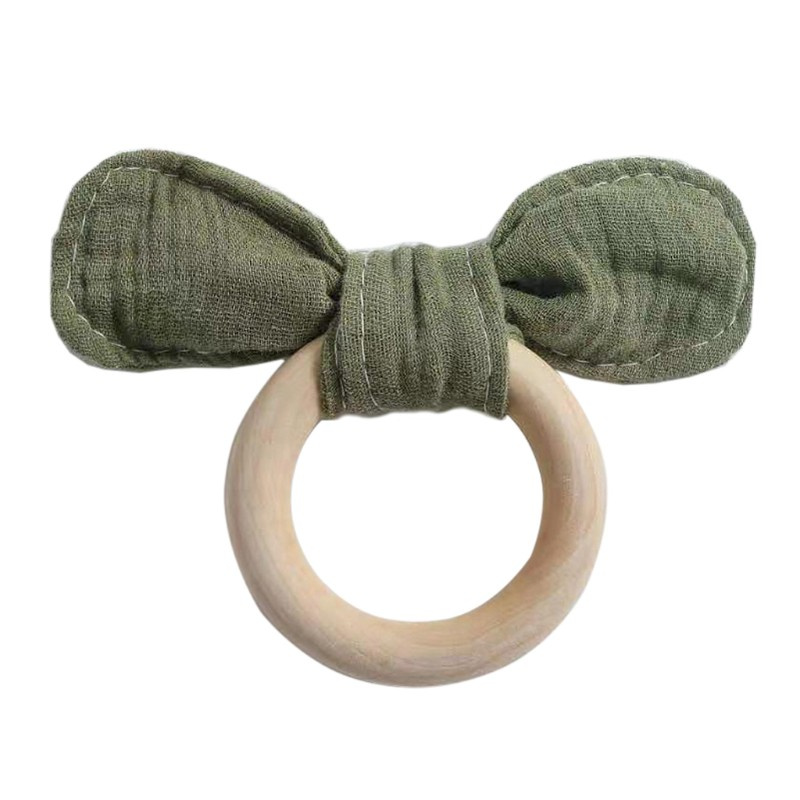 Đồ Chơi Gặm Nướu Bằng Gỗ Không Chứa Bpa An Toàn Cho Bé