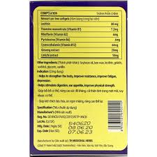 4B WITH GÍNENG VITAMIN 4B with GINGSENG - Viên uống bồi bổ cơ thể, tăng cường sức đề kháng, ăn ngon, ngủ khỏe (Hộp 100 v
