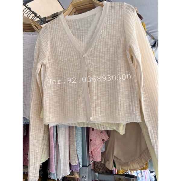 Áo khoác len mỏng cardigan nhiều màu siêu xinh mặc mát cho mùa hè