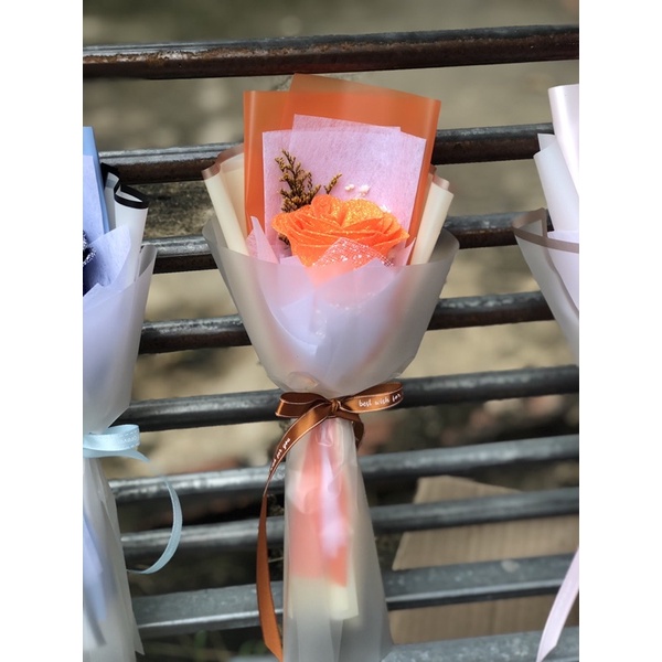 Bó hoa nhũ 1 bông đủ màu NT30921