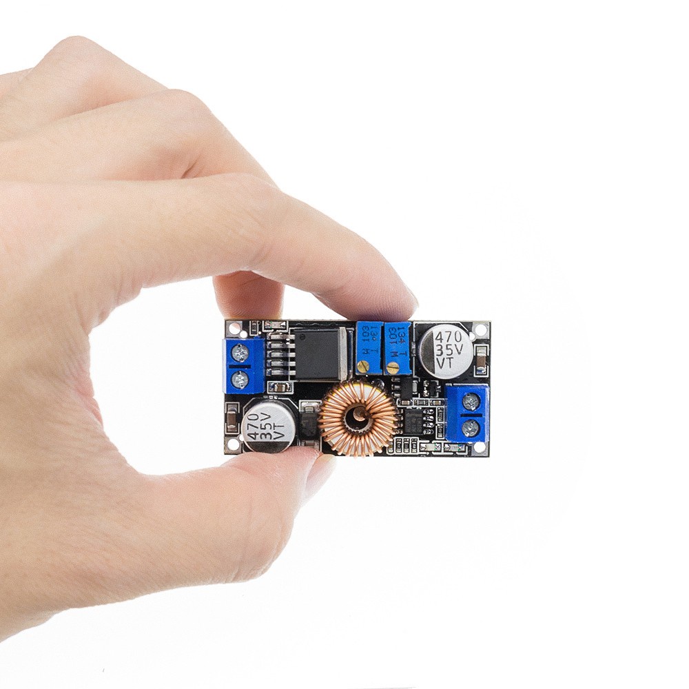 Mô Đun Hạ Áp Sạc Pin Lithium Từ 5A DC Sang DC CC CV Có Đèn Led XL4015 E1