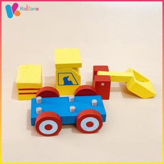 [Đồ Chơi Mô Hình]Xe Ủi Bằng Gỗ Cho Bé KIDZONE