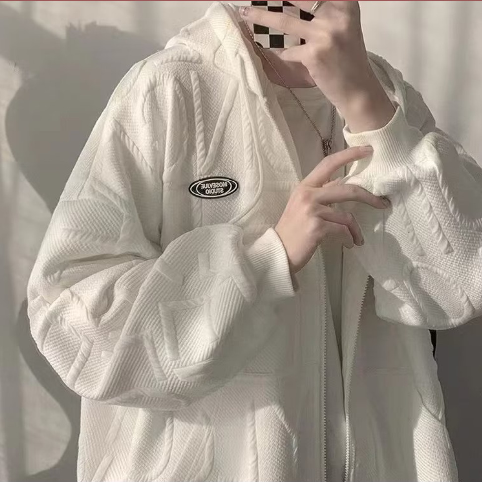 Áo Hoodie Dáng Rộng Phong Cách Thể Thao Hong Kong Thời Trang Cho Nam