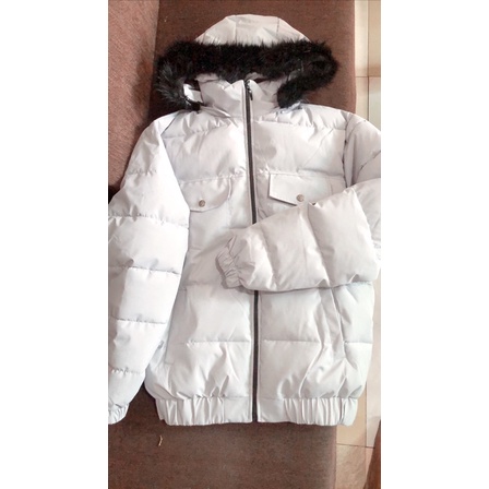 Áo khoác phao nam mũ lông cao cấp lớp ngoài chống nước