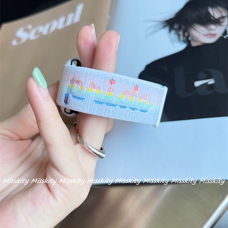 Dây Đeo Nylon Thể Thao Cho Đồng Hồ AP Watch Seri 7 6 5 4 3 2 1 SE 45mm 41mm 44mm 41mm 44mm 40mm 42mm 38mm