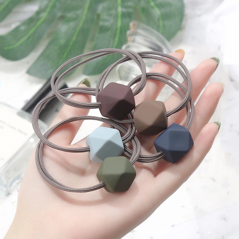 Dây Buộc Tóc Hình Vuông Bằng Cao Su Đàn Hồi Phong Cách Hàn Quốc