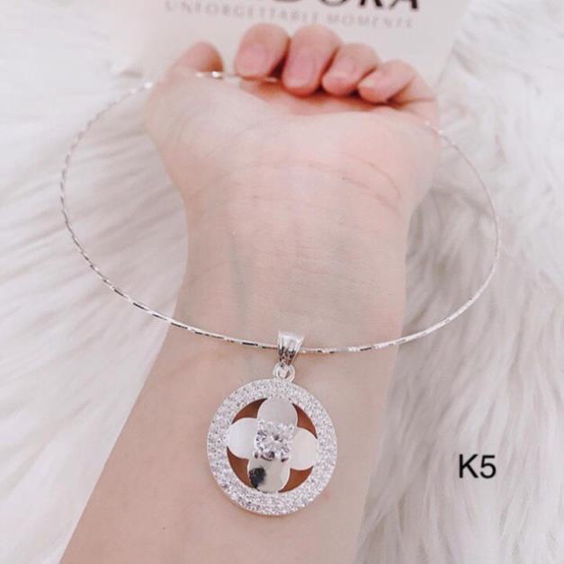 KIỀNG MỀM BẠC NỮ MẶT BẠC TA