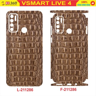Dán Lưng Skin VSMART LIVE 4 - Vân Da