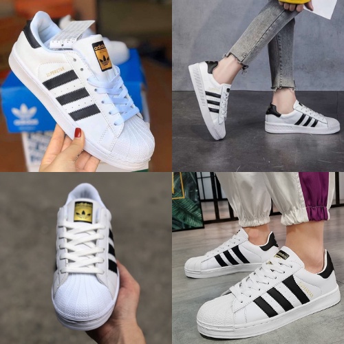 {ẢNH THẬT}Giày thể thao sneker nam nữ, giày superstar mũi sò team vàng NAM NỮ Full Box
