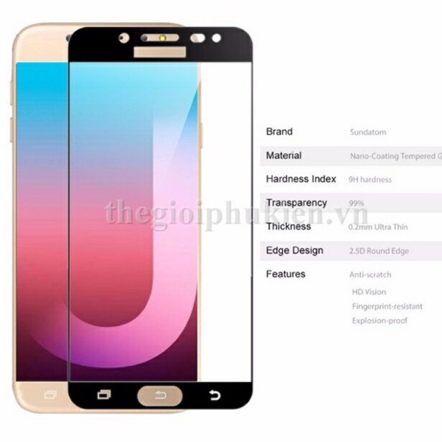 Bộ 3 kính cường lực 9D,5D Sam sung j7 Duo,J7 Plus