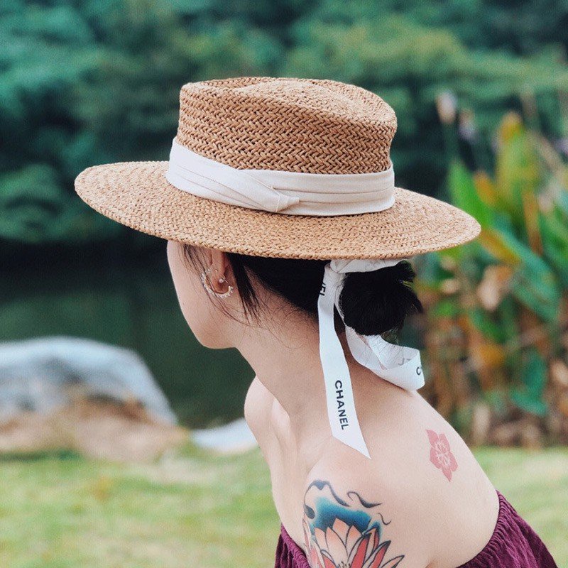Mũ Rộng Vành Cói Đi Biển Cao Cấp Nữ Đẹp - Nón Thời Trang Vintage Gaucho