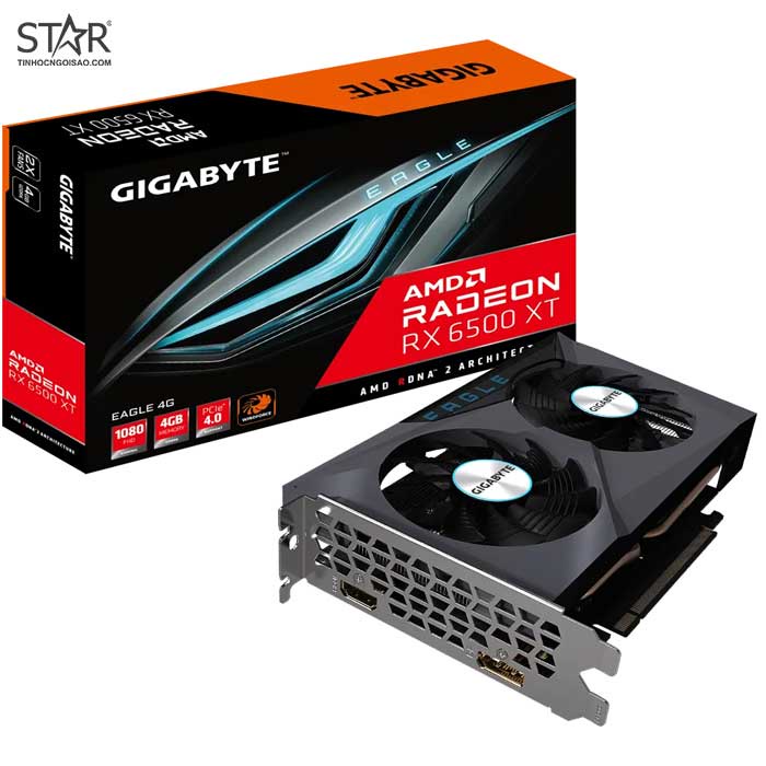 VGA Radeon RX6500XT 4G GDDR6 Gigabyte EAGLE (GV-R65XTEAGLE-4GD)