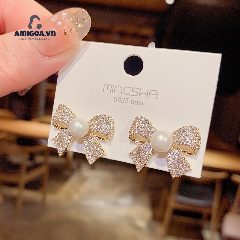 ✨✨Bông Tai Ngọc Trai Đơn Giản Thời Trang Cho Nữ