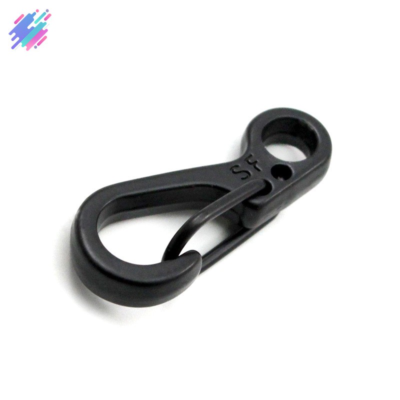 Set 2 móc khóa cài carabiner hợp kim đa năng tiện lợi dành cho leo núi