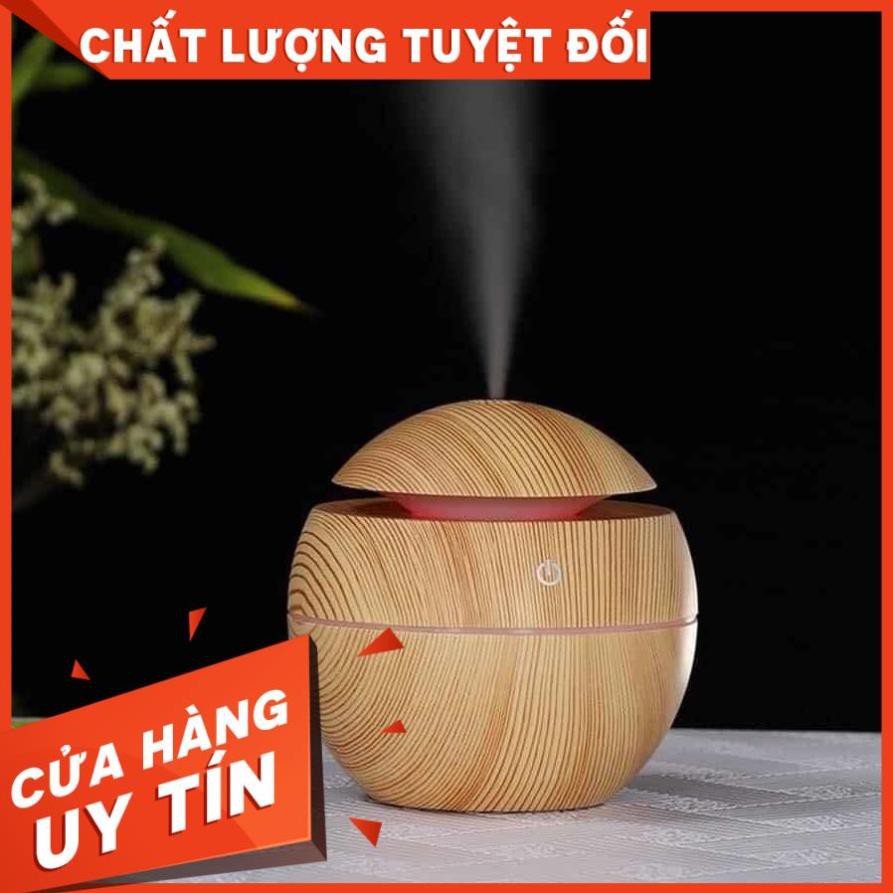 [ HÓT ] - Máy Phun Sương Tạo Ẩm Khuếch Tán Tinh Dầu Vân Gỗ - Máy Xông Tinh Dầu Phun Sương Giúp Làm Thơm Phòng Ngủ,Phòng